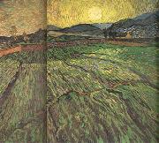 Vincent Van Gogh, Enclosed Field with Risihng Sun (nn04)